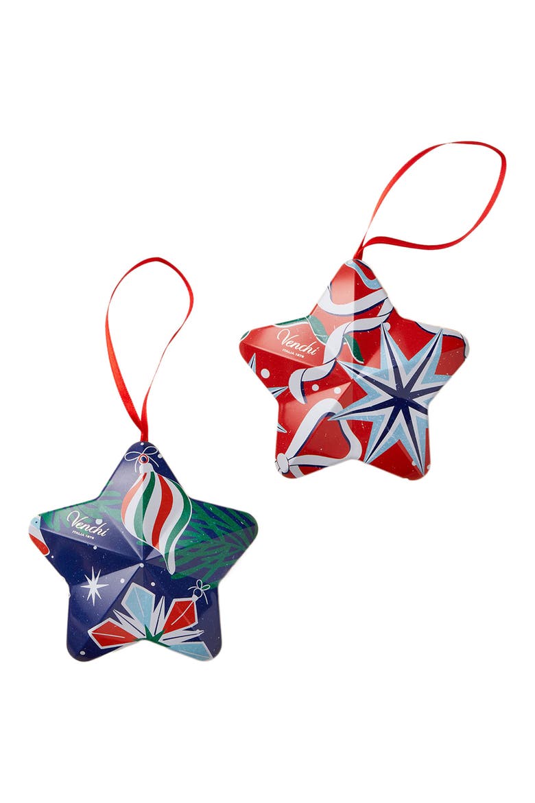 Holiday Star Tin Assorted Chocolates, Alternate, color, RED