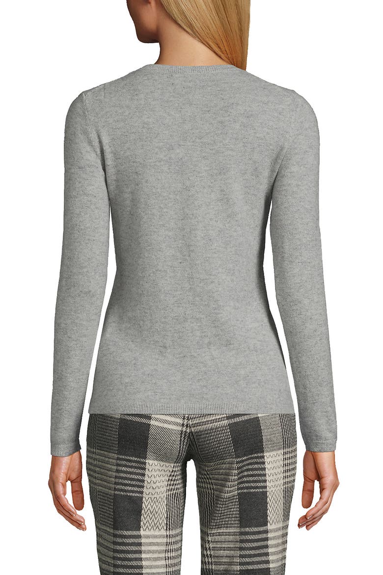 Tall Classic Cashmere Cardigan Sweater, Alternate, color, Gray Heather