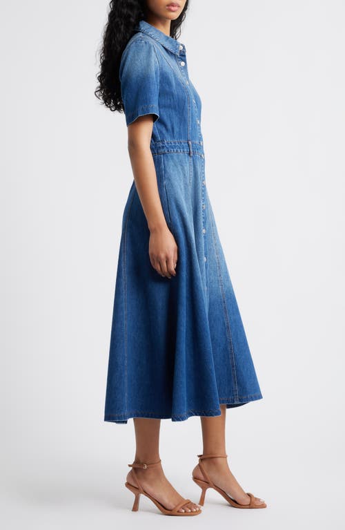Freemarket Denim Shirtdress In Blue