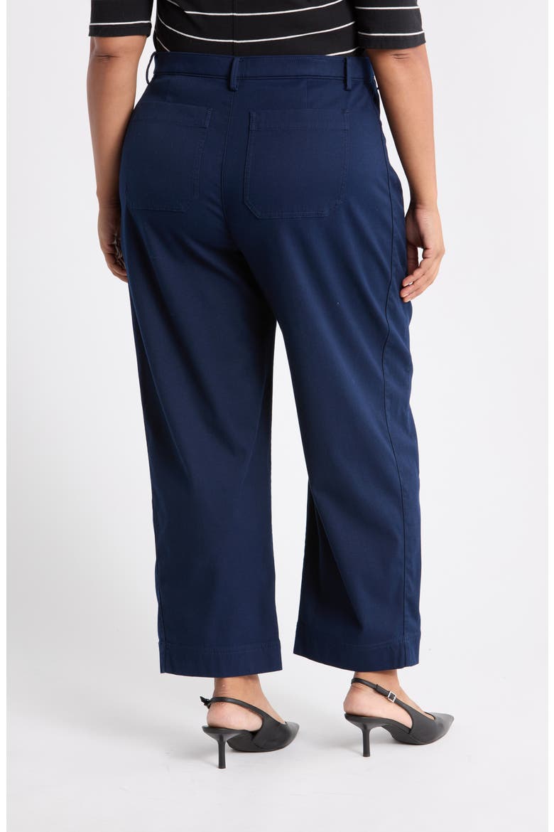 SPANXsupersmooth® Barrel Leg Stretch Twill Utility Pants, Alternate, color, TIMELESS NAVY