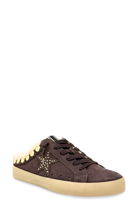 Pippa Faux Shearling Trim Sneaker Mule