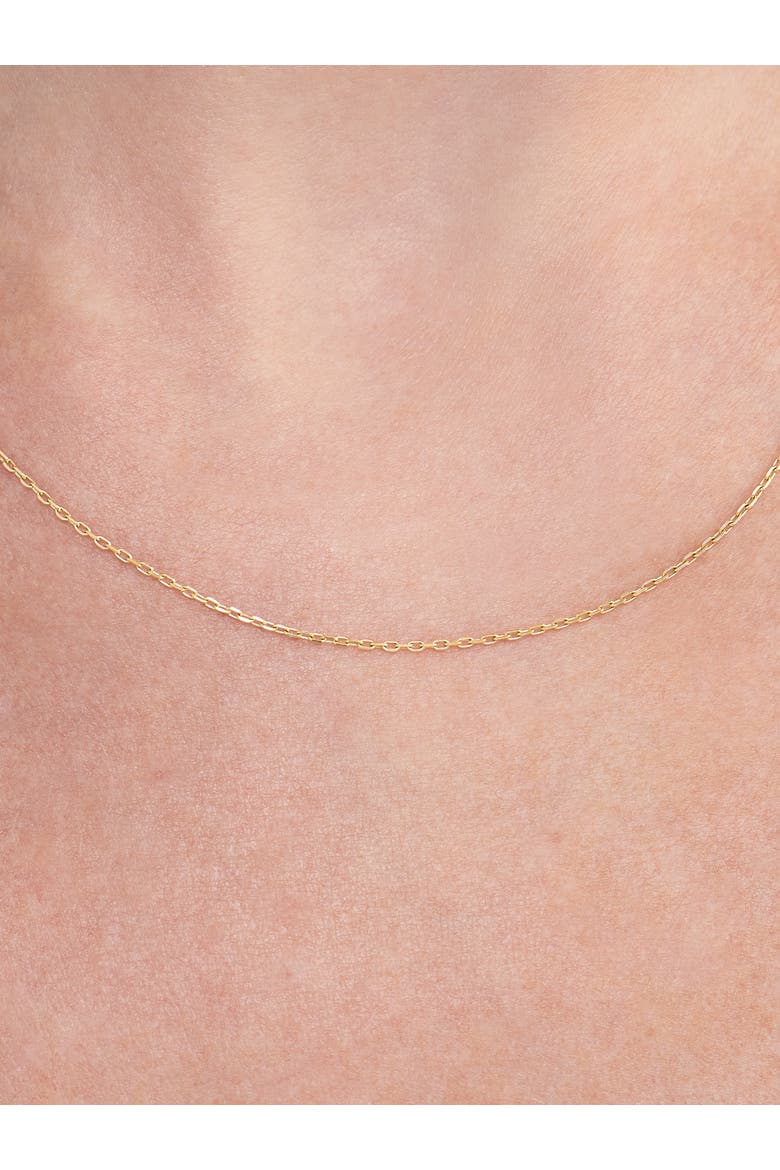 Cable Chain Necklace in 14K Gold, Alternate, color, Gold