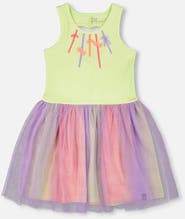 Deux par Deux Sleeveless Bi-Material Dress