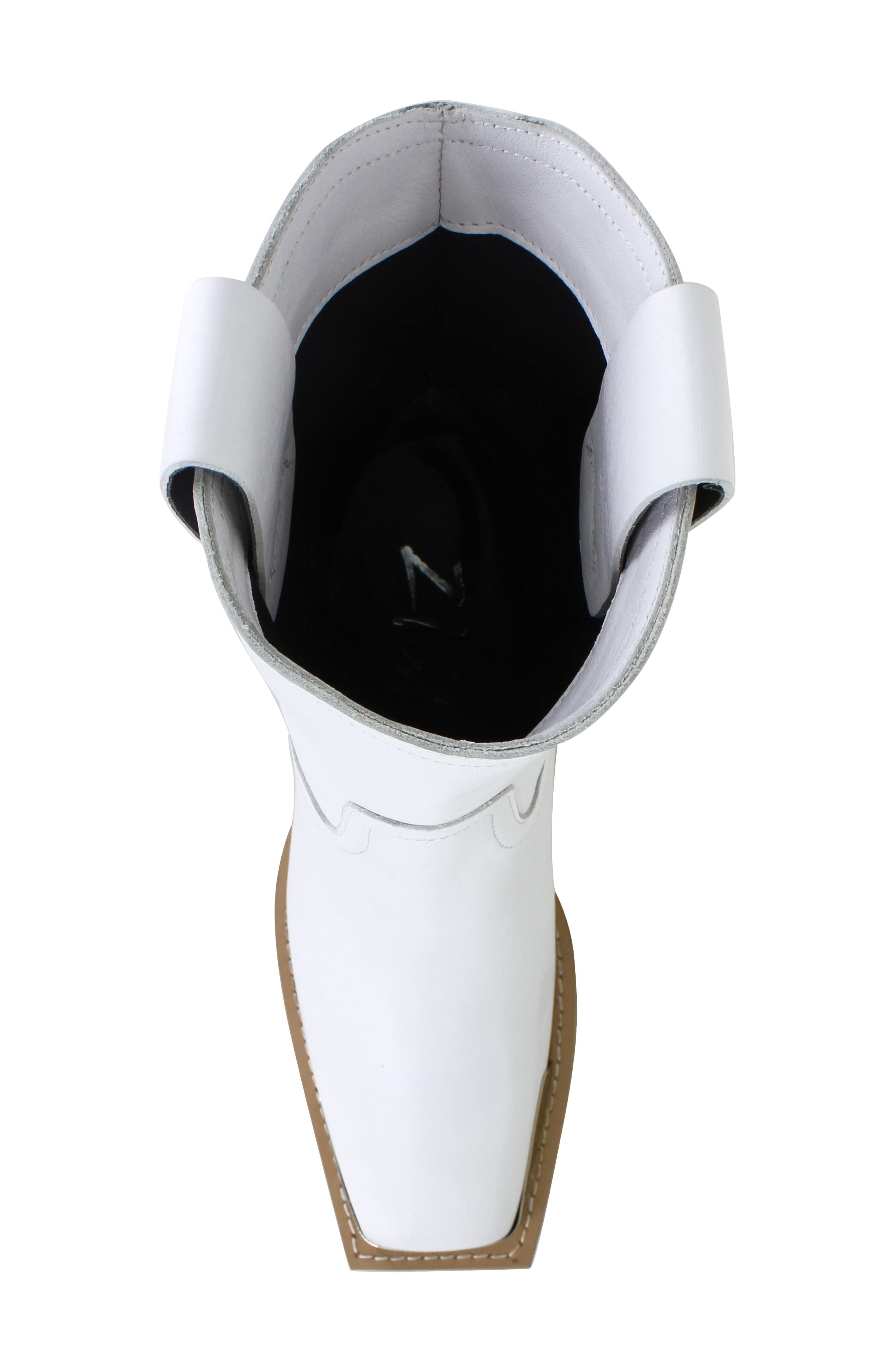 Joshi Western Boot, Alternate, color, BONE LEATHER