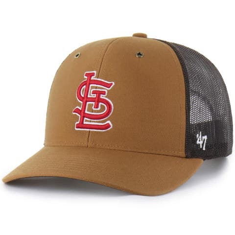 Men's Carhartt x '47  Brown St. Louis Cardinals Trucker Adjustable Hat