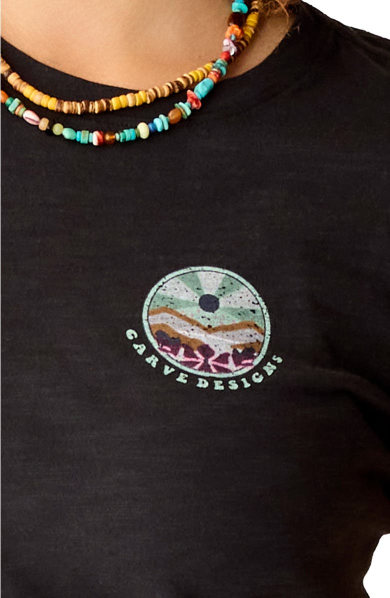 Carve Designs Cassidy Graphic Tee, Alternate, color, Black Poster