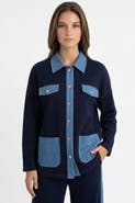 Exquise Makena Long Sleeve Pocket Knit Jacket