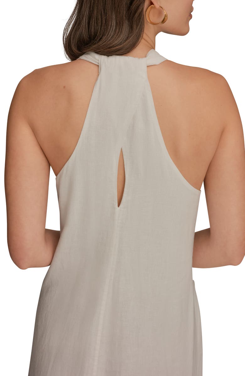 Donna Karan New York V-Neck Sleeveless Maxi Dress, Alternate, color, Washed Indigo D