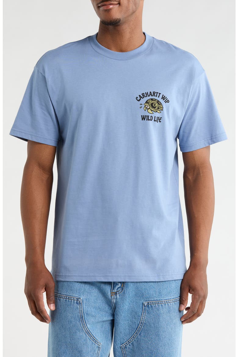 Wild Life Organic Cotton Graphic T-Shirt, Main, color, GENTLE BLUE