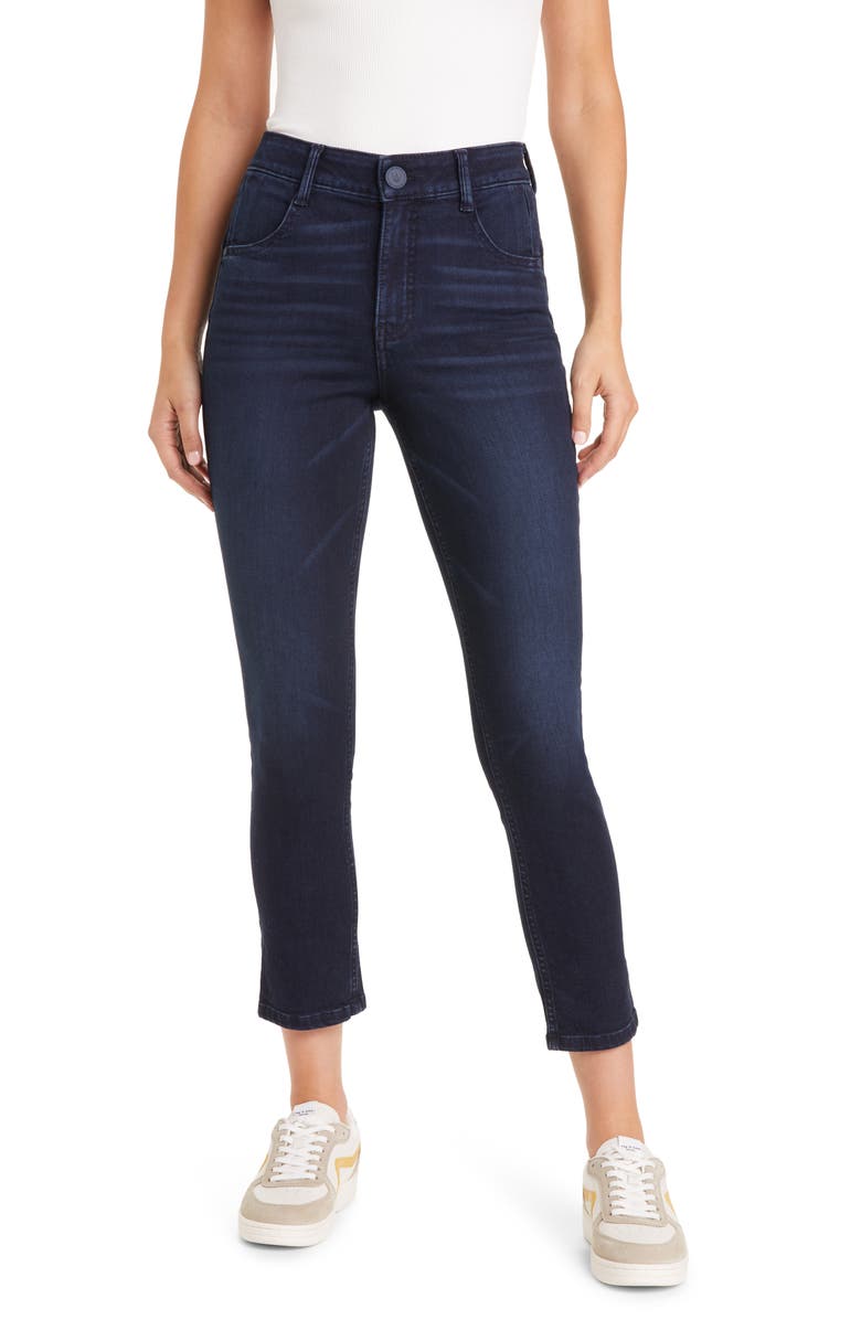 Wit & Wisdom Waist & Waste 'Ab'Solution High Waist Ankle Skimmer Jeans, Main, color, Indigo