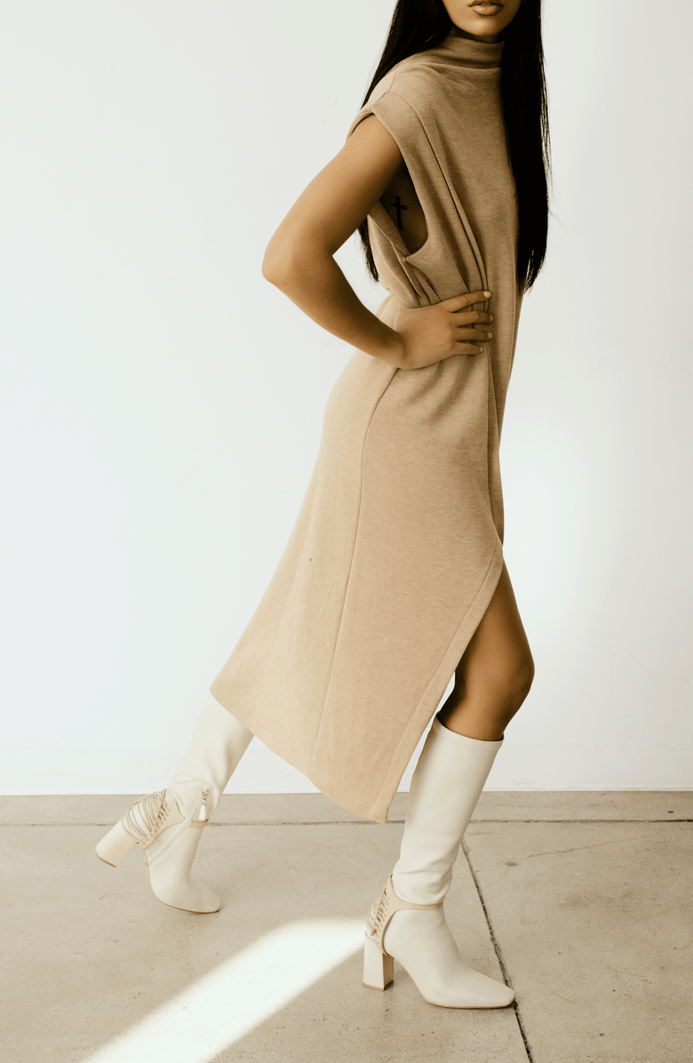 Daniella Shevel Nela Boot, Alternate, color, Ivory