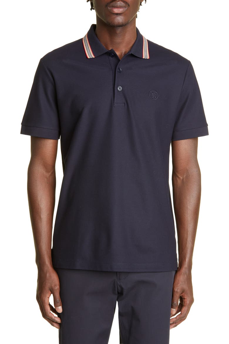 Men's Pierson Cotton Polo, Main, color, COAL BLUE