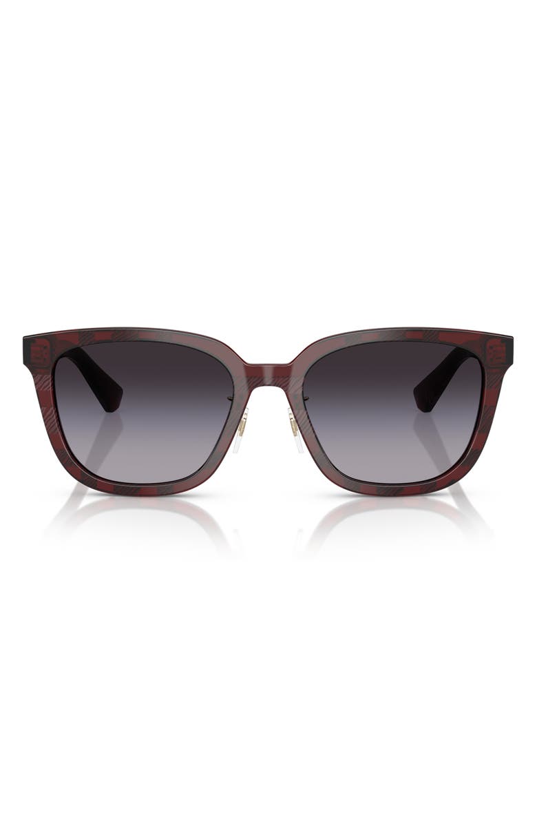 Burberry 57mm Square Sunglasses, Main, color, Grey Flash