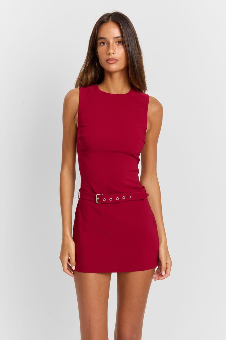 Wynonna Mini Dress, Main, color, Red