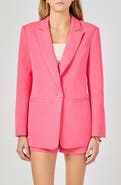 Endless Rose Tailored Single Button Blazer