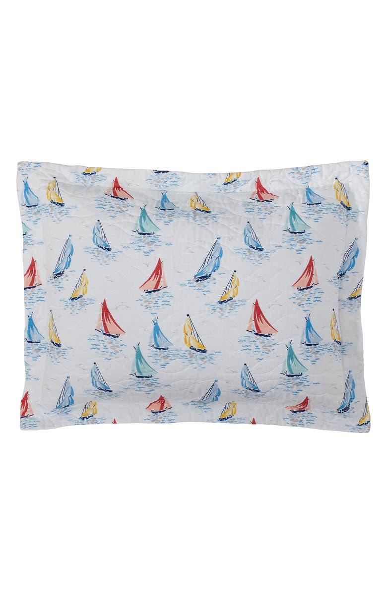 Laura Ashley Ahoy Twin Quilt & Sham Set, Alternate, color, Bright Blue