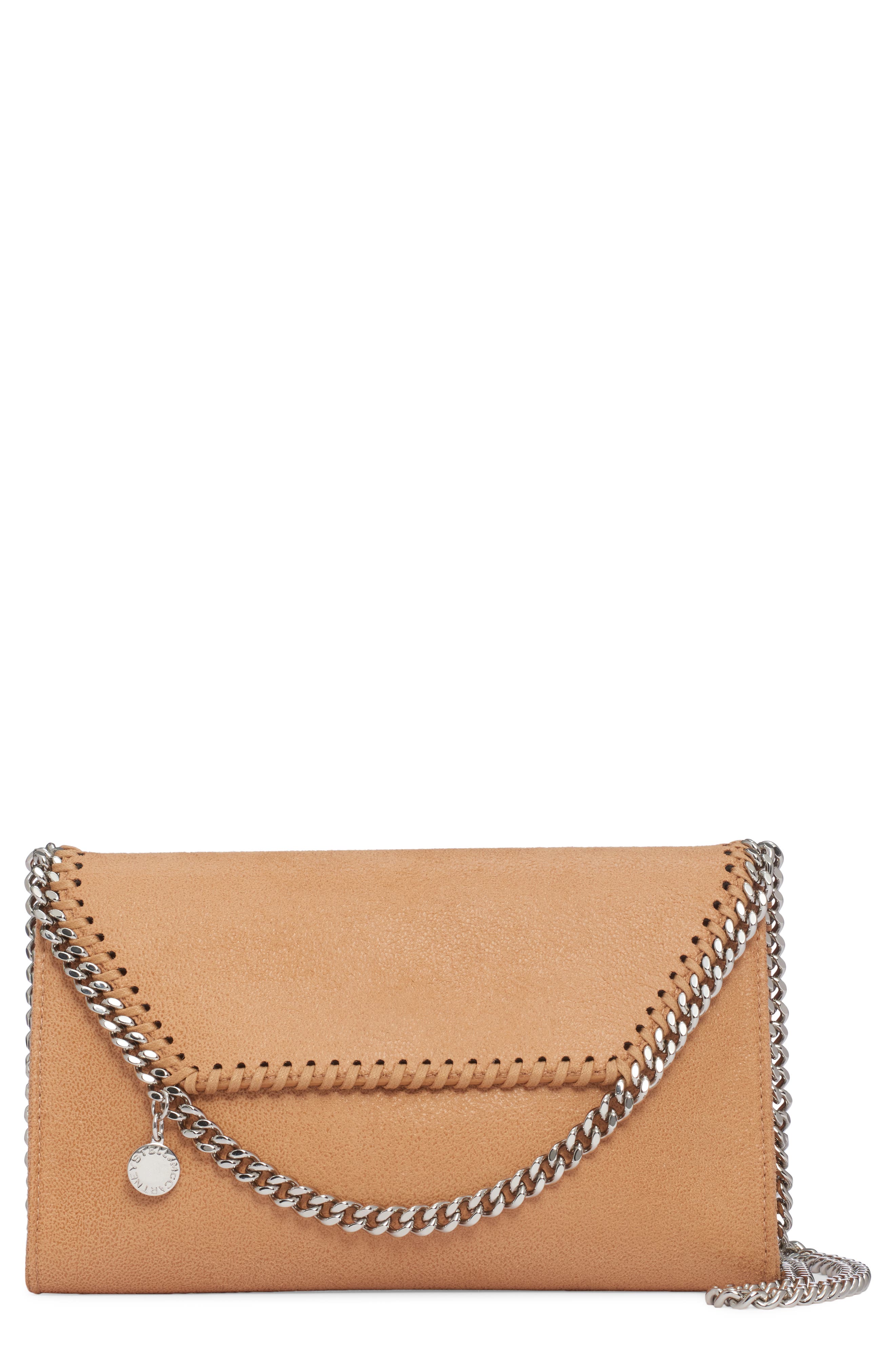 Stella McCartney Mini Falabella Faux Leather Crossbody Bag, Main, color, 