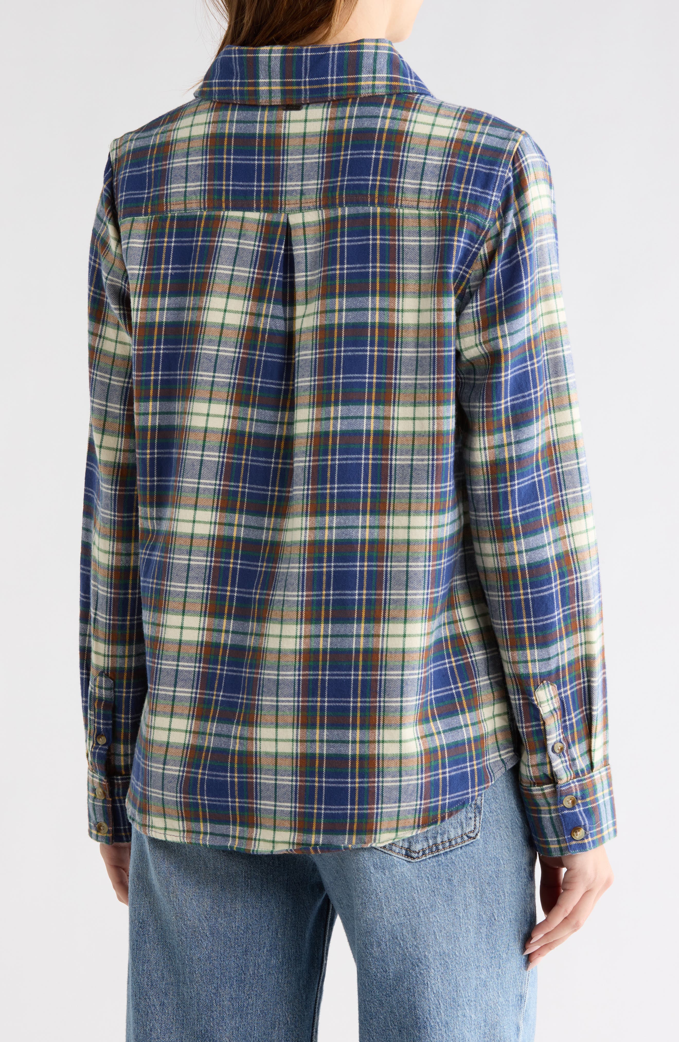 Nash Plaid Flannel Button-Up Shirt - image 2