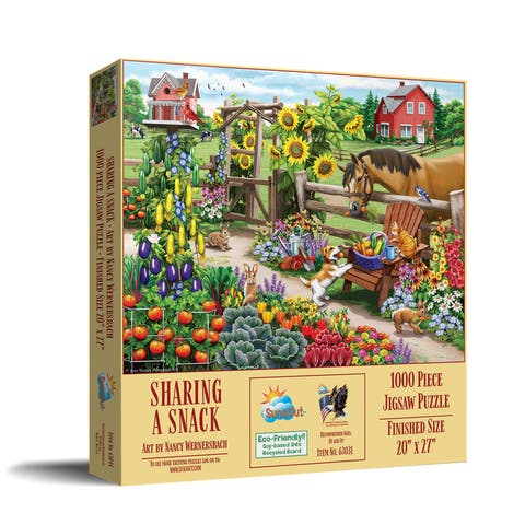 Sharing a Snack 1000 piece Jigsaw Puzzle for Adults