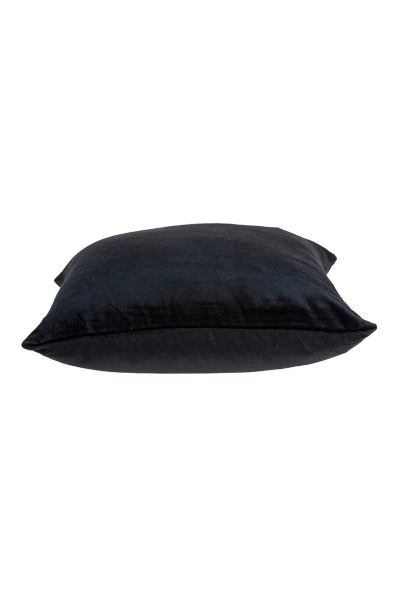 Spano Tran Solid Throw Pillow, Alternate, color, BLACK