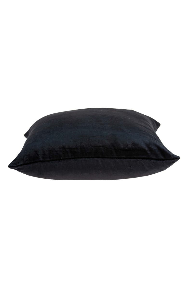 PARKLAND COLLECTION Spano Tran Solid Throw Pillow, Alternate, color, Black