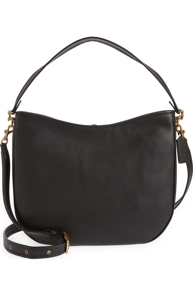 COACH Soft Tabby Leather Hobo Bag, Main, color,