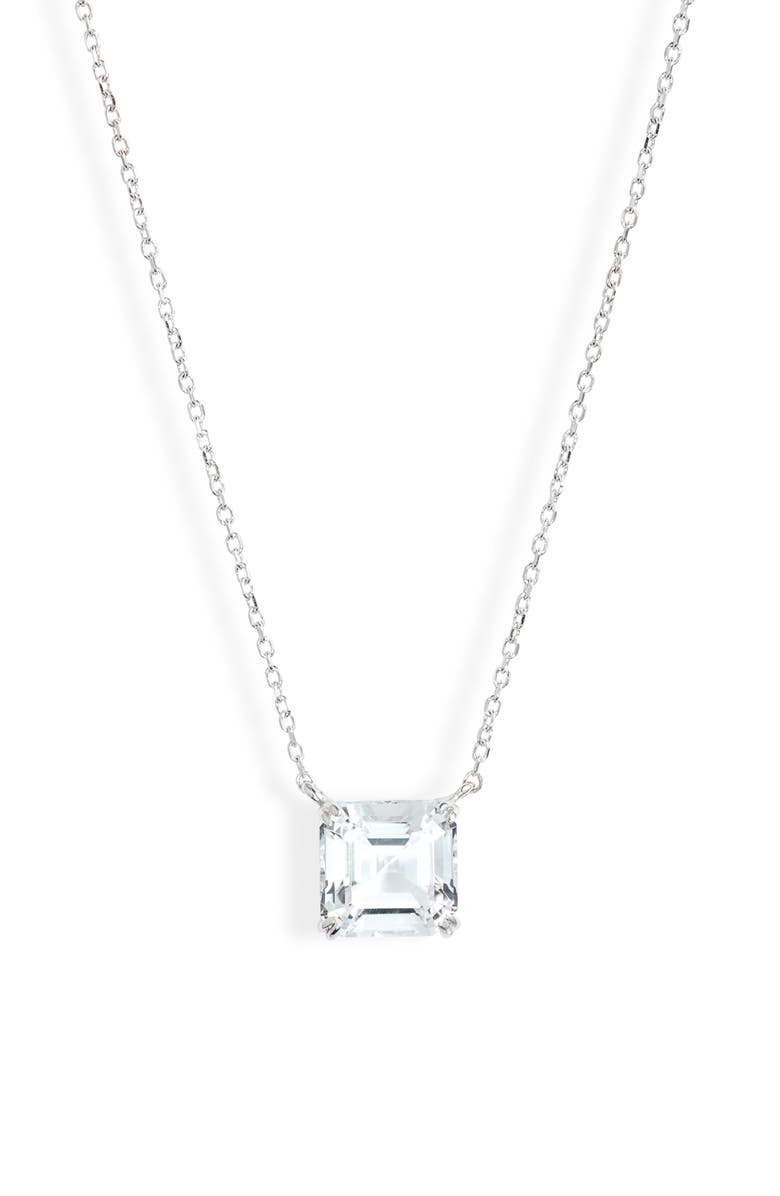 Anzie Jac + Jo Harper Stone Pendant Necklace, Main, color, Clear