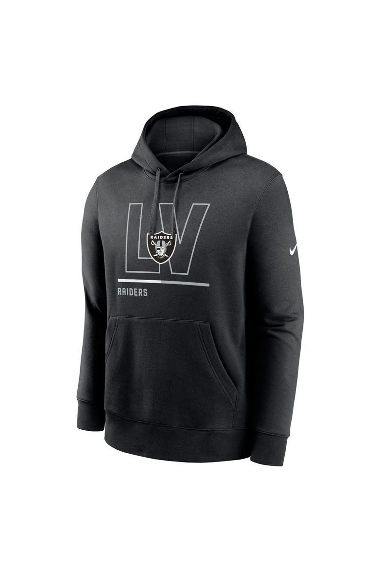 Men's Nike Black Las Vegas Raiders City Code Club Fleece Pullover Hoodie, Alternate, color, Black