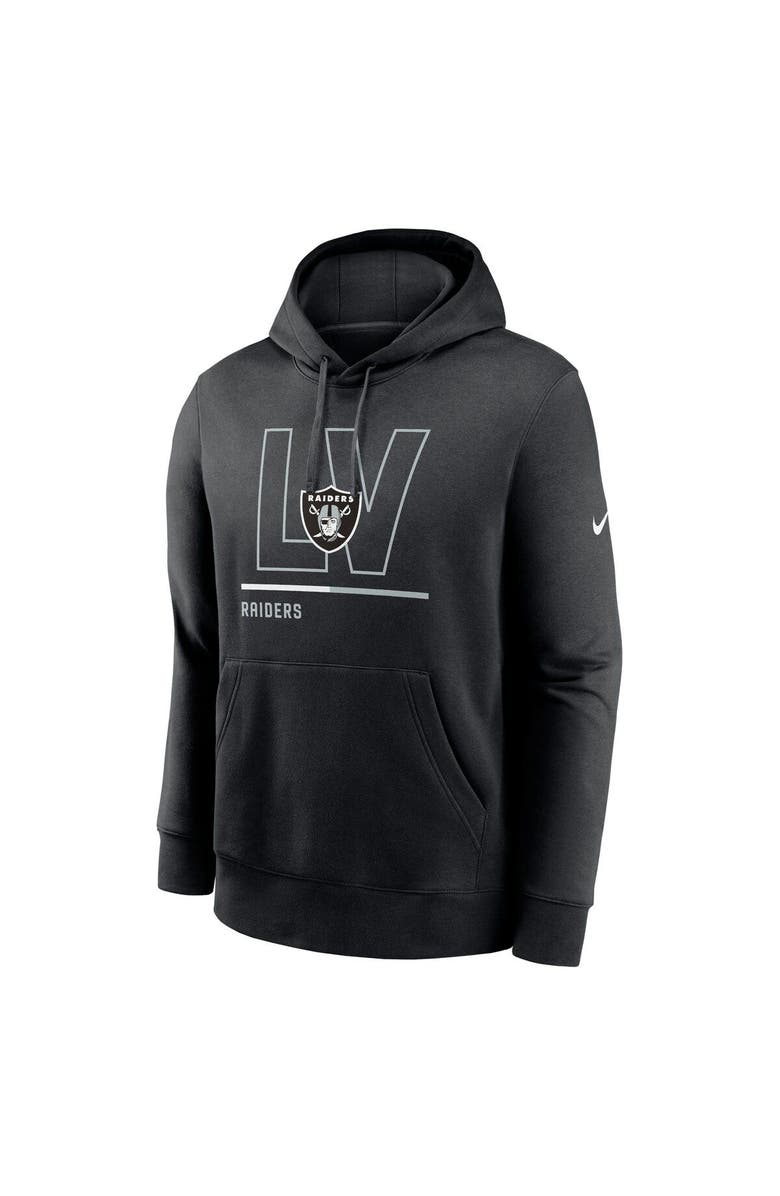 Nike Men's Nike Black Las Vegas Raiders City Code Club Fleece Pullover Hoodie, Alternate, color, Black
