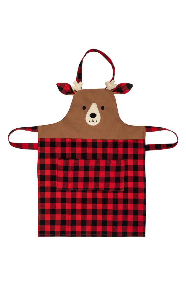 Stephen Joseph Kids' Holiday Apron, Main, color, Red Checkered