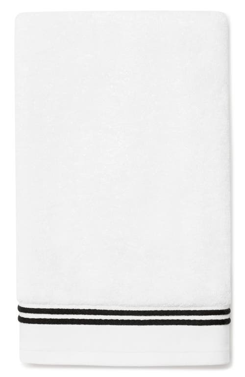 Sferra Aura Nuova Hand Towel In White/black