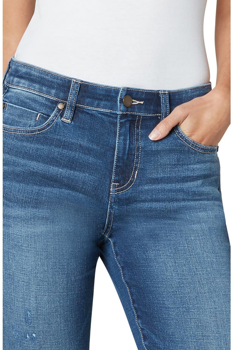 Marley High Waist Cuff Girlfriend Jeans, Alternate, color, WILDWOOD