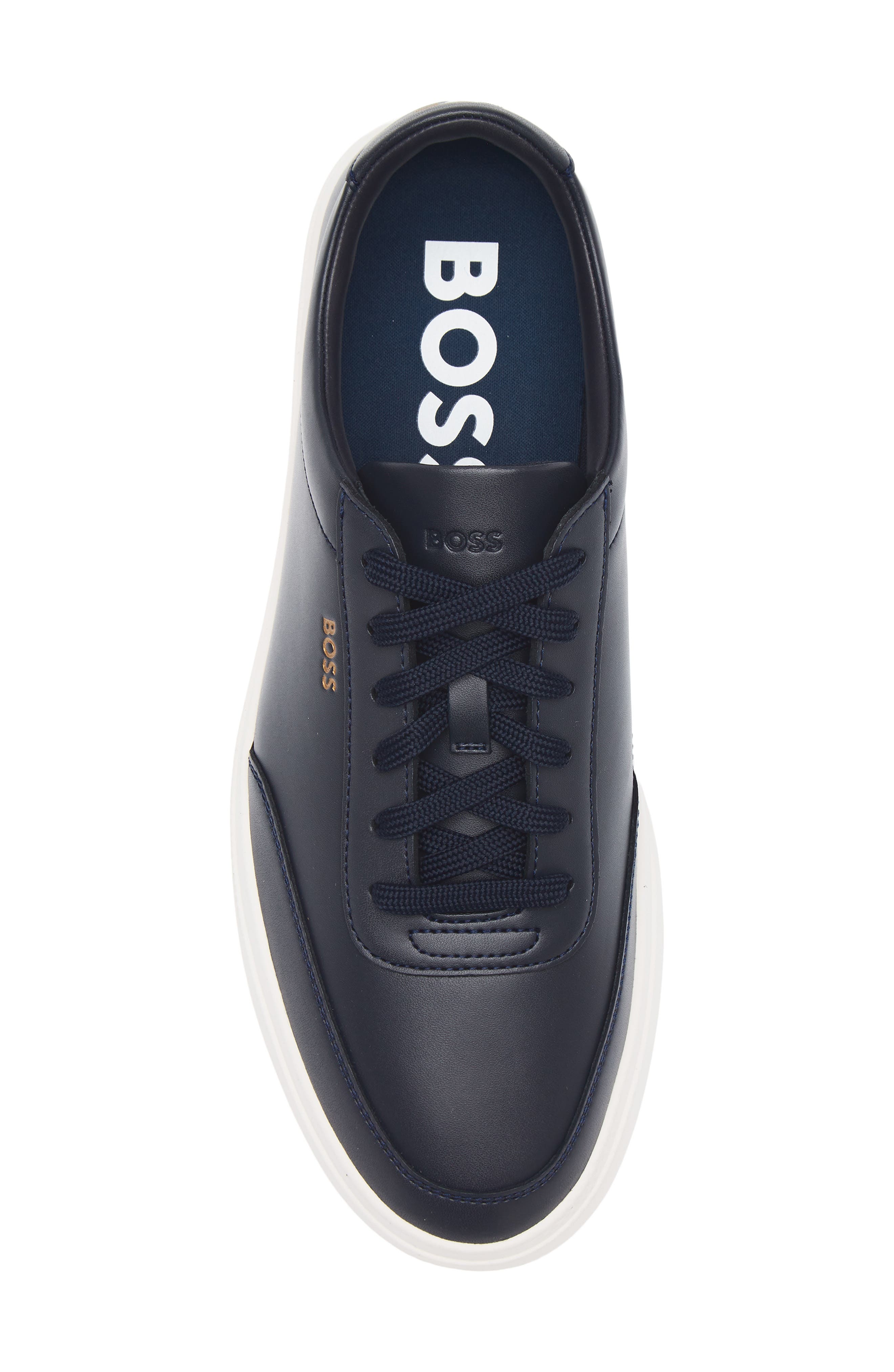 BOSS Kieran Tennis Sneaker, Alternate, color, Dark Blue