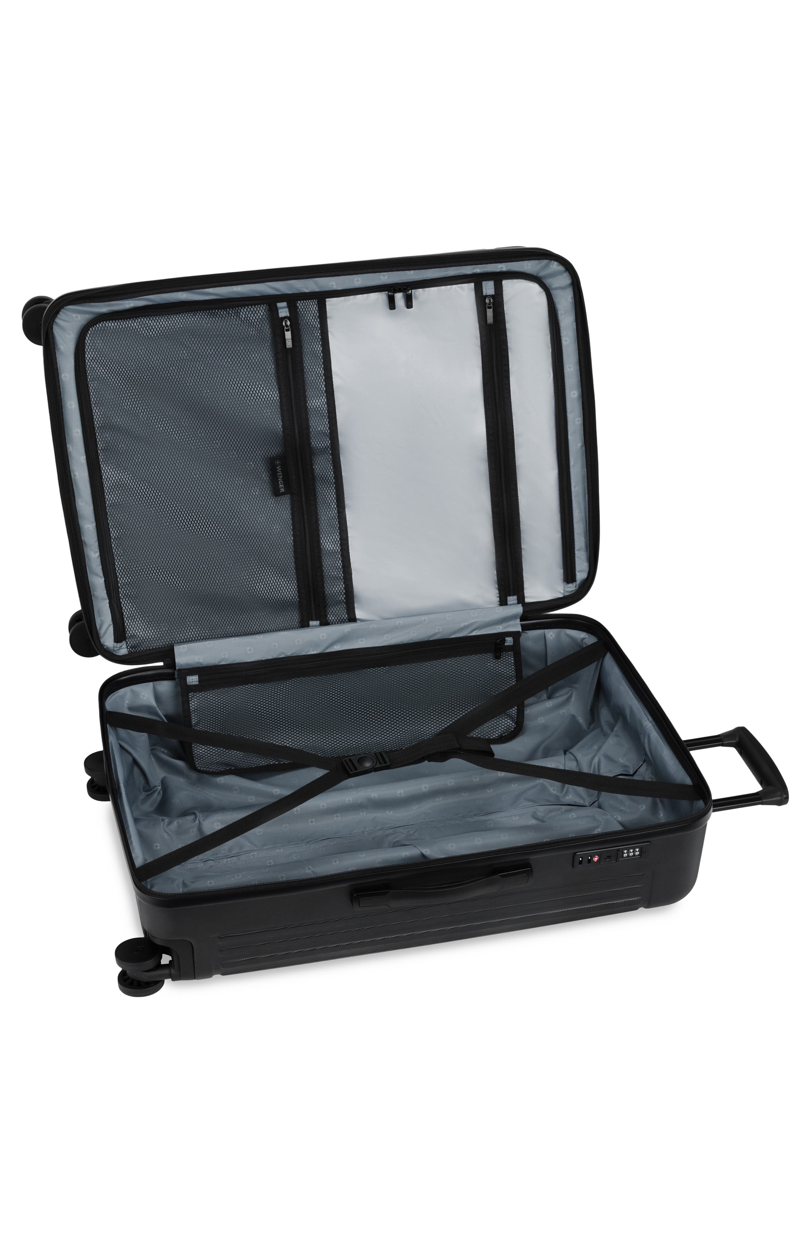 SWISSGEAR 28-Inch Hardside Spinner Luggage, Alternate, color, Black