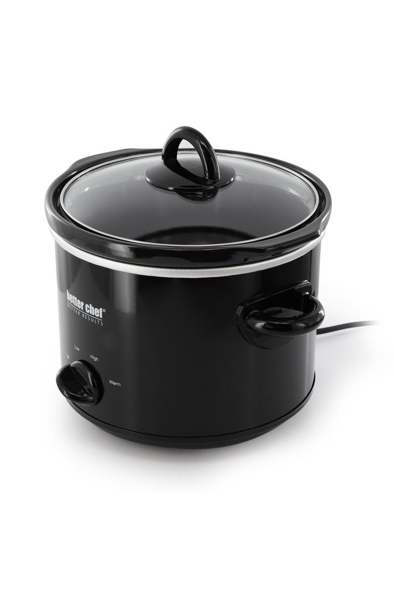 3 Quart Slow Cooker with Removable Stoneware Crock, Alternate, color, Black
