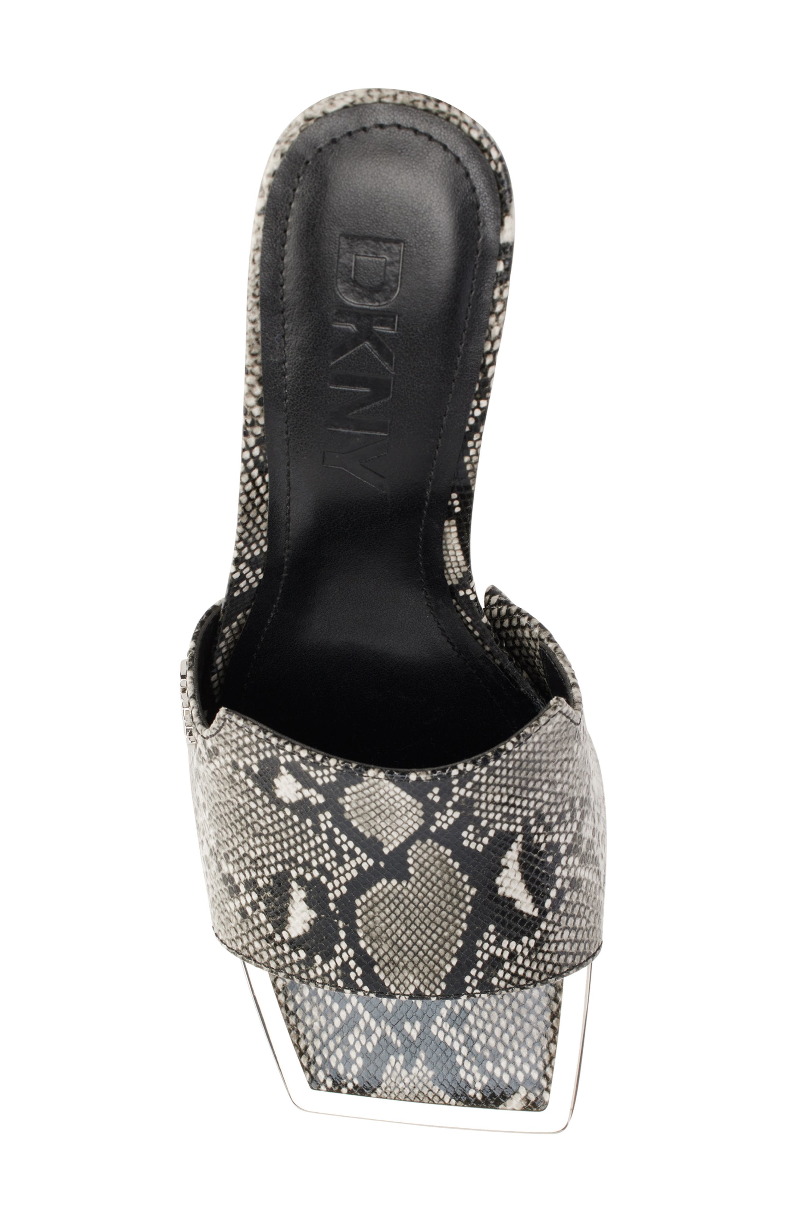 DKNY Square Toe Slide Sandal, Alternate, color, Grey Multi