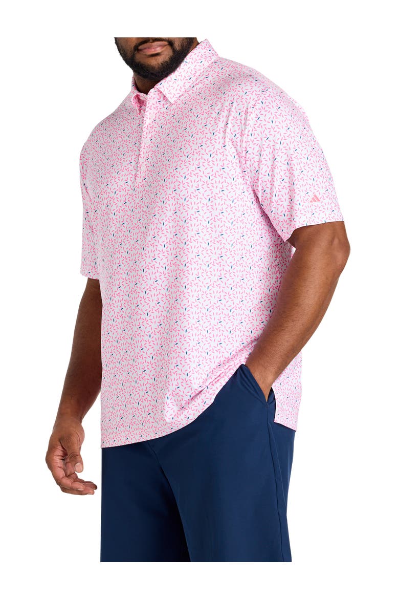 Big & Tall Ultimate 365 Printed Polo Shirt, Main, color, WHITE