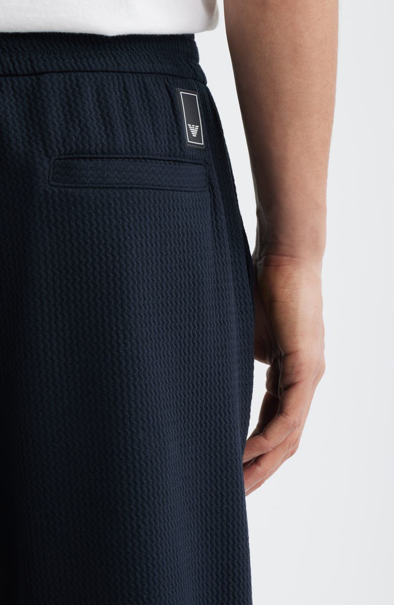 Emporio Armani Textured Jersey Joggers, Alternate, color, Solid Blue Navy