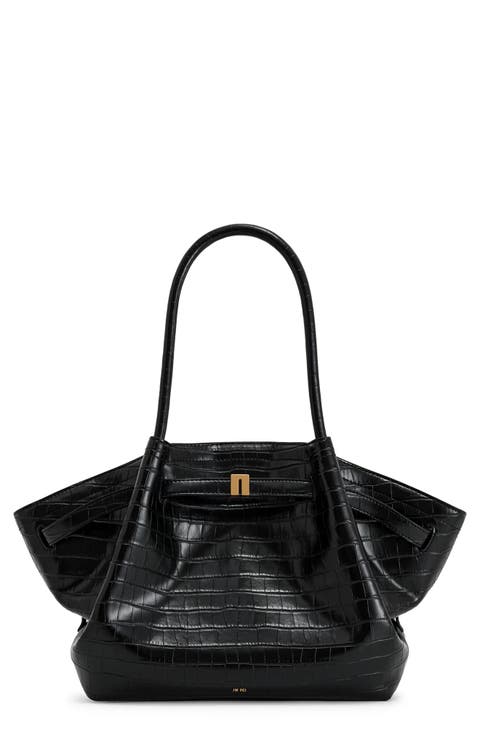 Large Hana Faux Leather Tote