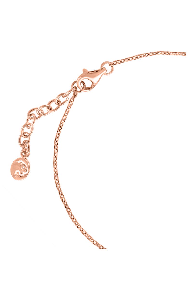 Diamond Pavé Butterfly Charm Bracelet, Alternate, color, ROSE GOLD