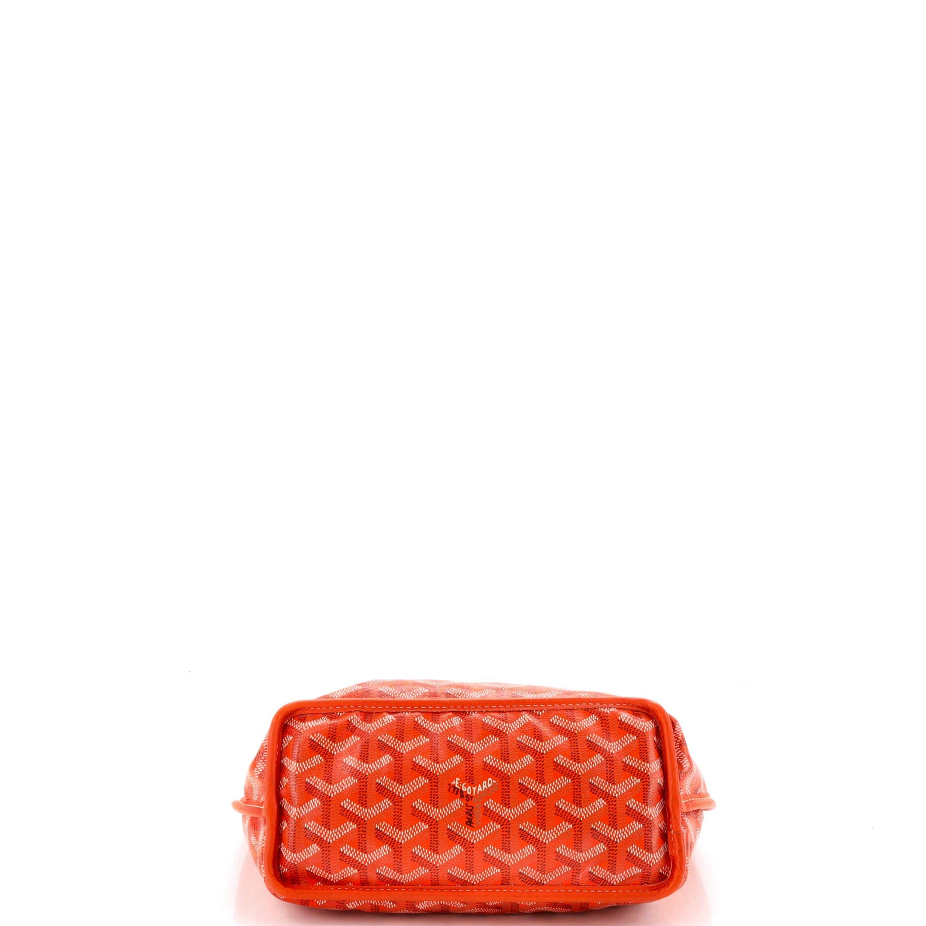 Pre-Owned Goyard Anjou Reversible Tote Coated Canvas Mini, Alternate, color, Orange