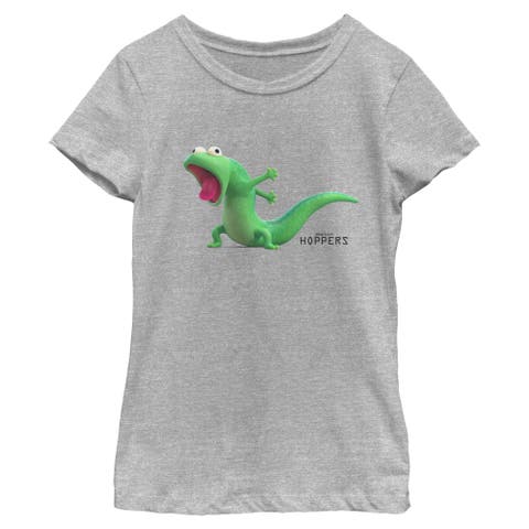 Girl's Hoppers Tom Lizard Excitement Pose  Graphic T-Shirt