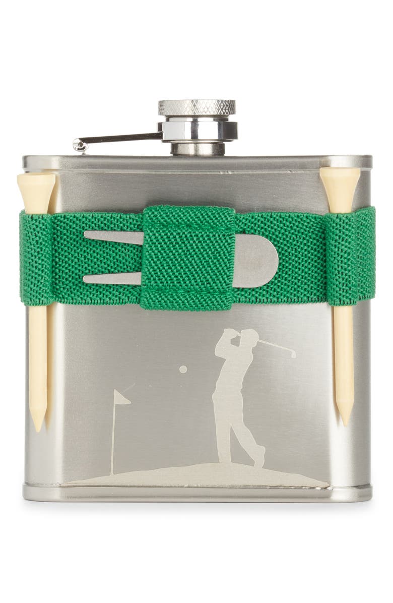 Kikkerland Design Golf Flask, Alternate, color, Multi