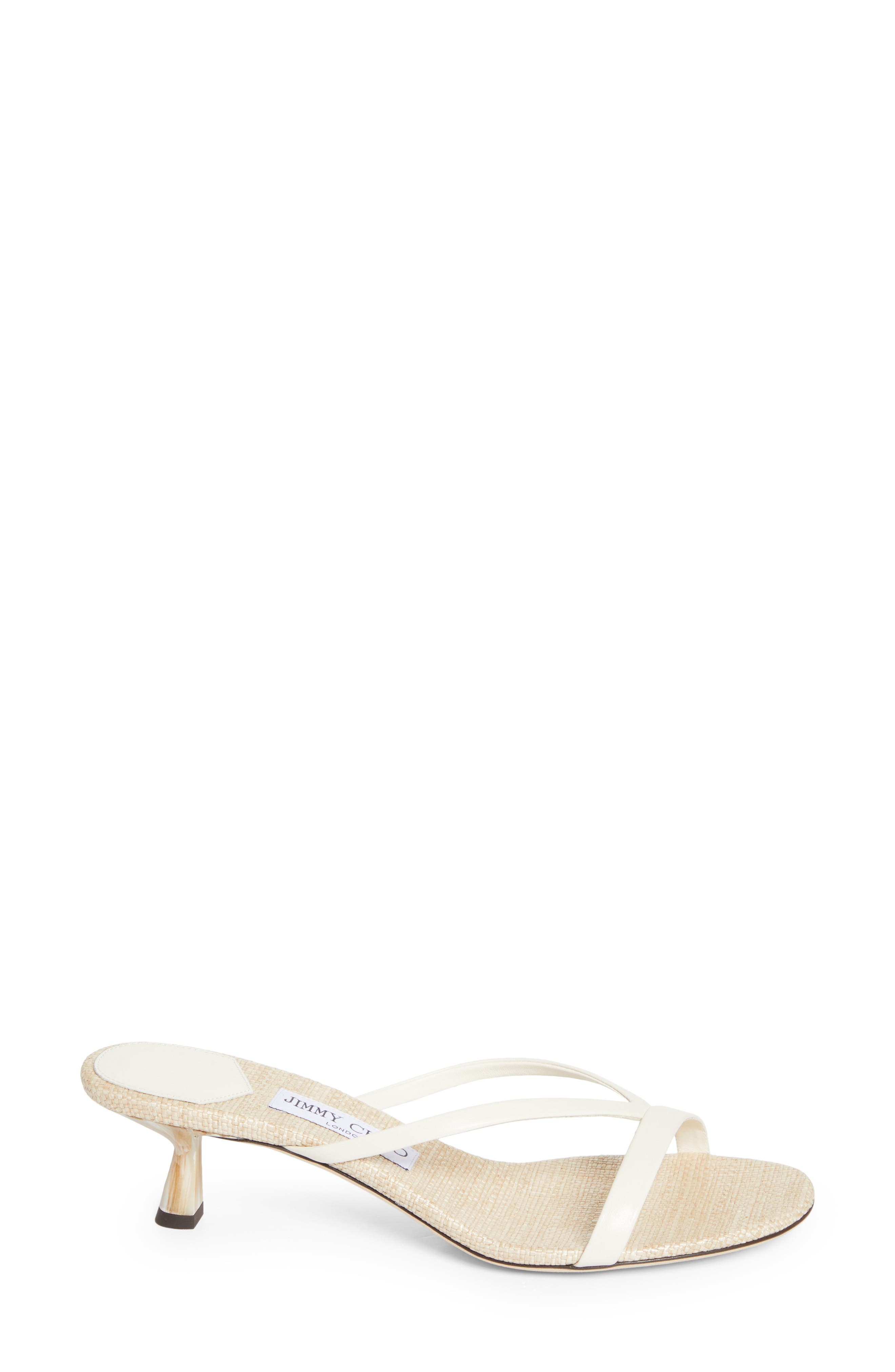Jimmy Choo Ciela Slide Sandal, Alternate, color, Latte Mix