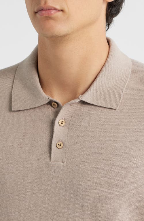 Alex Crane  Feather Organic Cotton Polo Sweater In Pink