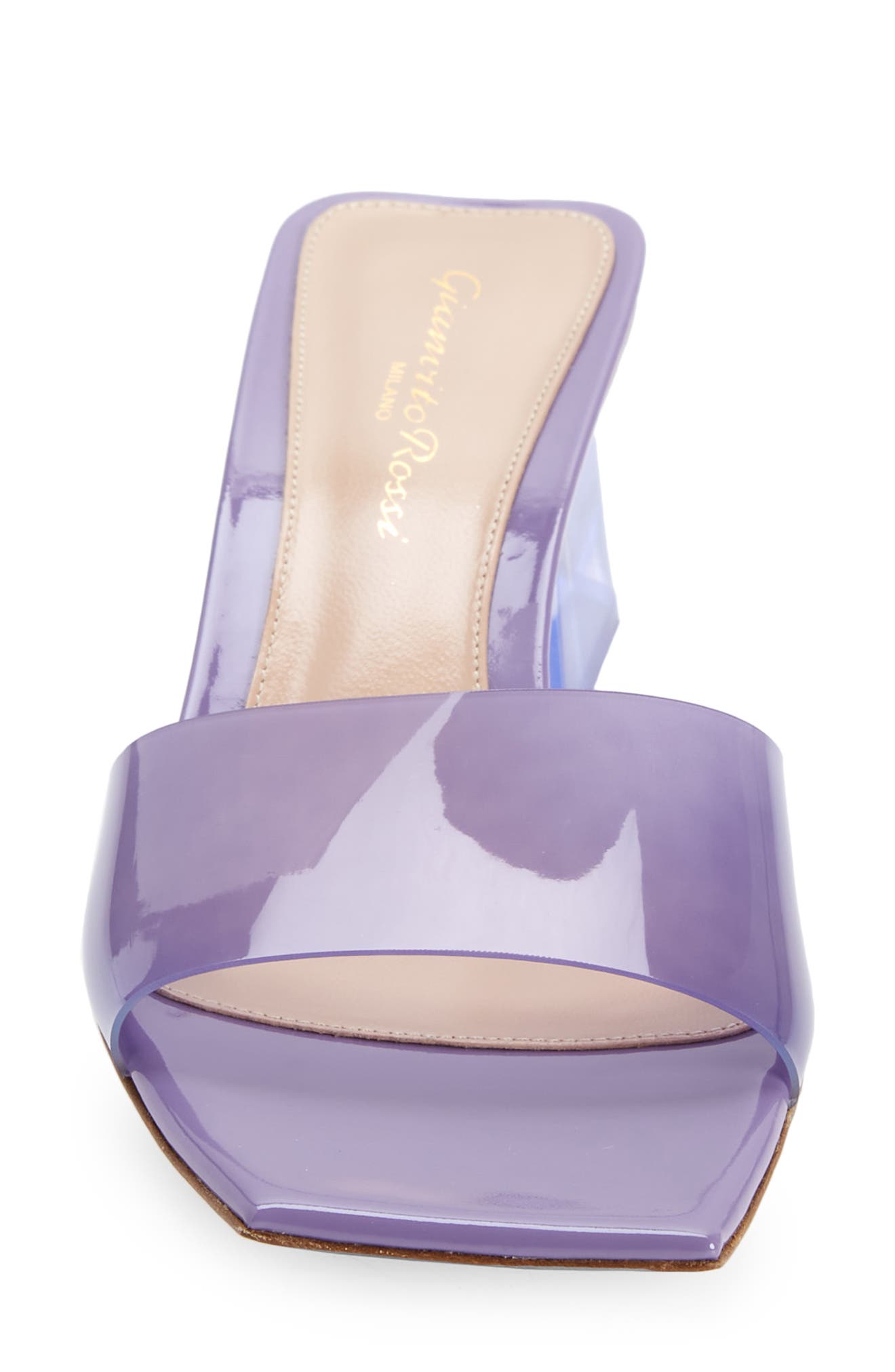 Clear Slide Sandal, Alternate, color, LAVENDER