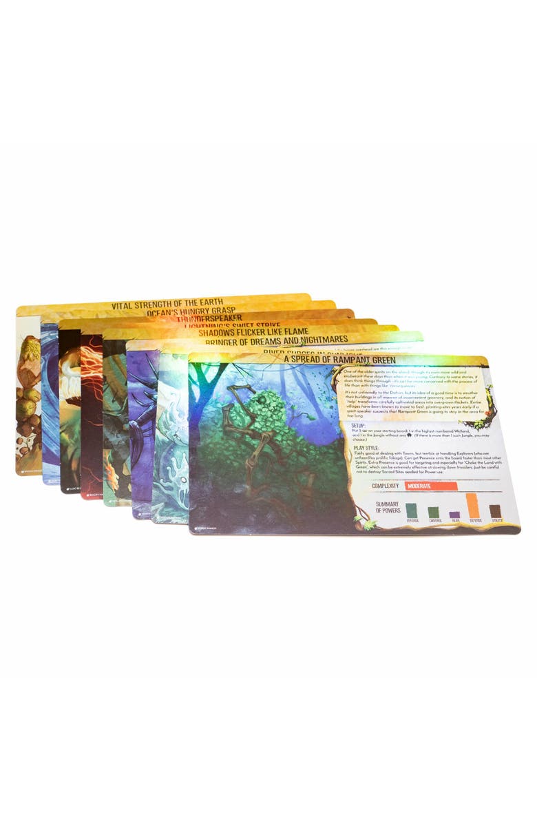 Greater Than Games Spirit Island Core Game Premium Foil Spirit Panels, Alternate, color, Multicolored