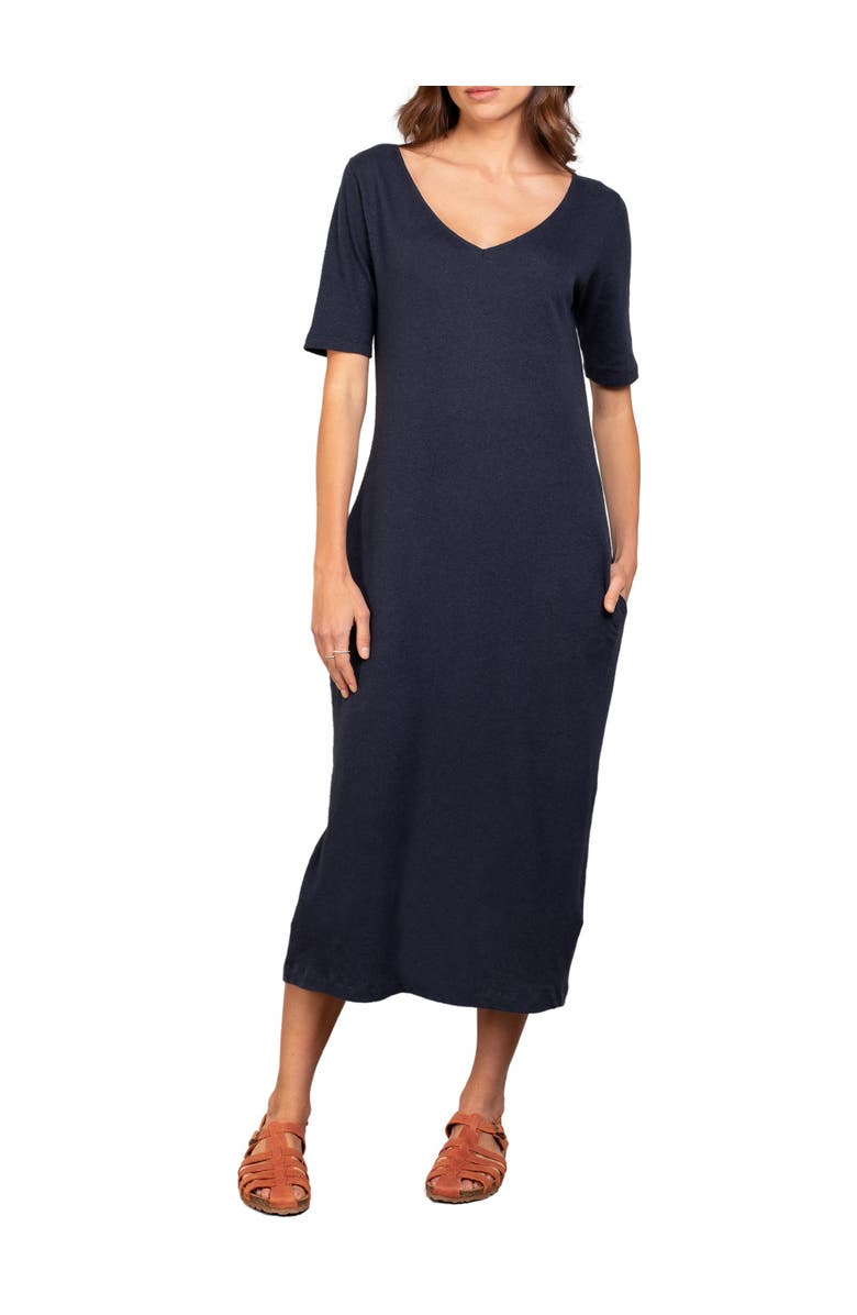 Celtic & Co. Linen Blend Midi Dress, Alternate, color, 