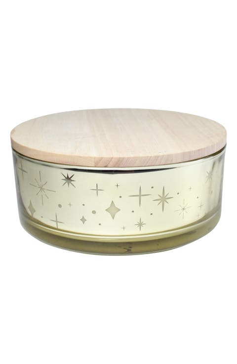 Spiced Pine Etched Electroplate Candle