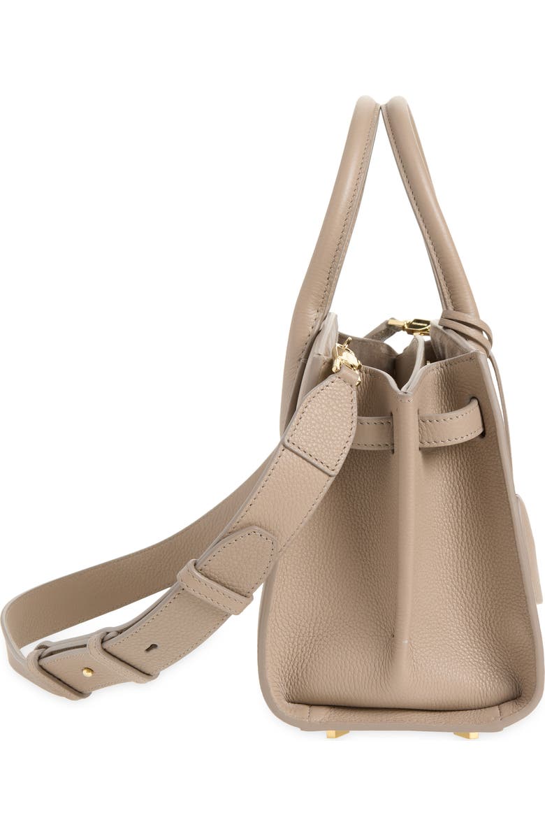 FERRAGAMO Small The Studio Soft Leather Top Handle Bag, Alternate, color, Warm Taupe